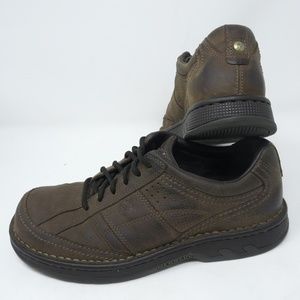 Merrell World Era Dark Earth Size 7.5 Leather Lace Up Low Top Oxford Shoes Brown